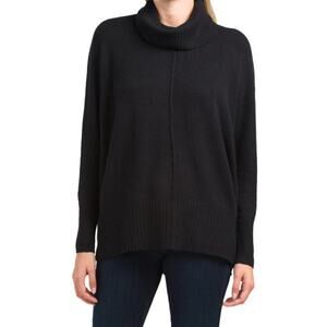 New! Jessica Simpson Women's Long Sleeve Cowl Neck Poncho Knit Tunic Sweater